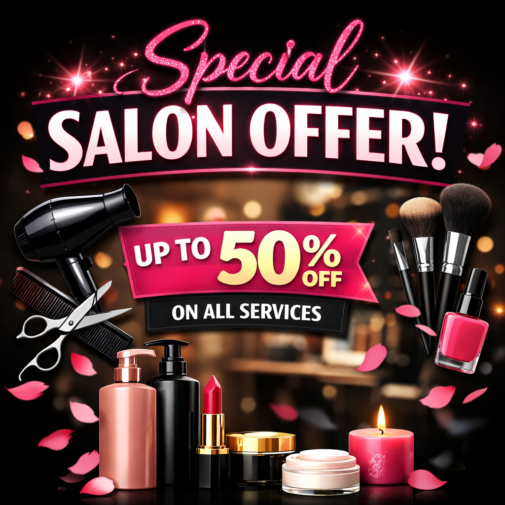 Special salon offer up to 50%